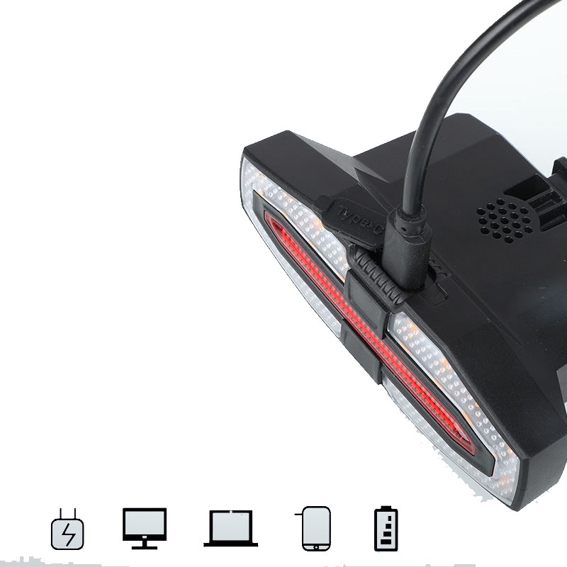 AES-027AB Luz trasera con intermitentes y carga solar - Imagen 2