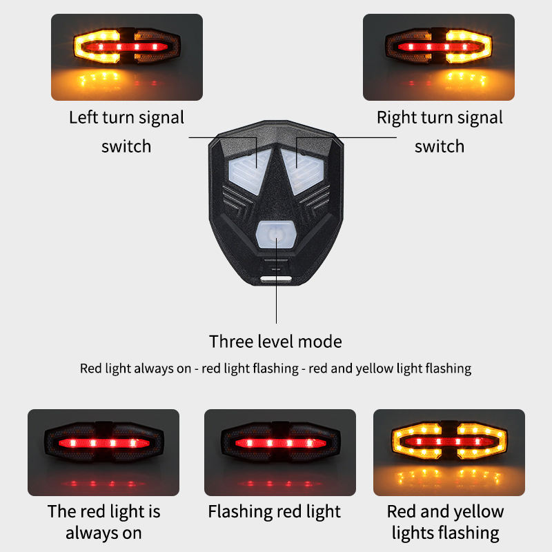 AES-027AB Luz trasera con intermitentes y carga solar - Imagen 7