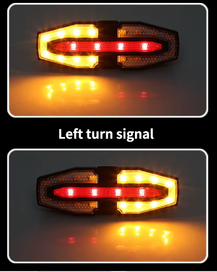 AES-027AB Luz trasera con intermitentes y carga solar - Imagen 5